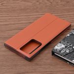 Laptop, Telefoane si Tablete - Telefoane mobile si accesorii - Accesorii Telefoane - Huse telefoane - Carcasa de protectie compatibila cu Samsung Galaxy Note 20 Ultra 5G/Note 20 Ultra, Piele ecologica, Portocaliu - Infinity.ro