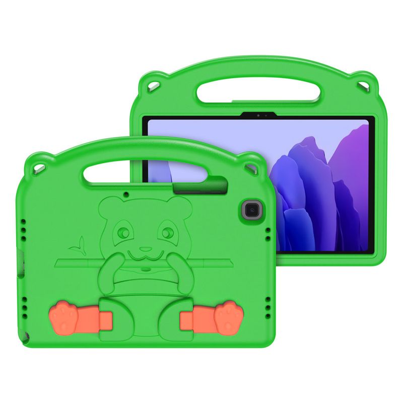 Laptop, Telefoane si Tablete - Tablete si accesorii tablete - Accesorii Tablete - Huse tablete - Husa de protectie Felman's, pentru Samsung Galaxy Tab A7 10.4 2020, model Panda, Verde - Infinity.ro