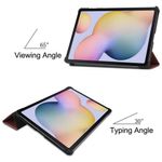 Laptop, Telefoane si Tablete - Tablete si accesorii tablete - Accesorii Tablete - Huse tablete - Husa Felman's tip carte pentru Samsung Galaxy Tab S7 FE 12.4'', T730/T736 2021, cu suport pentru smart pen, din piele ecologica, culoare rosie - Infinity.ro