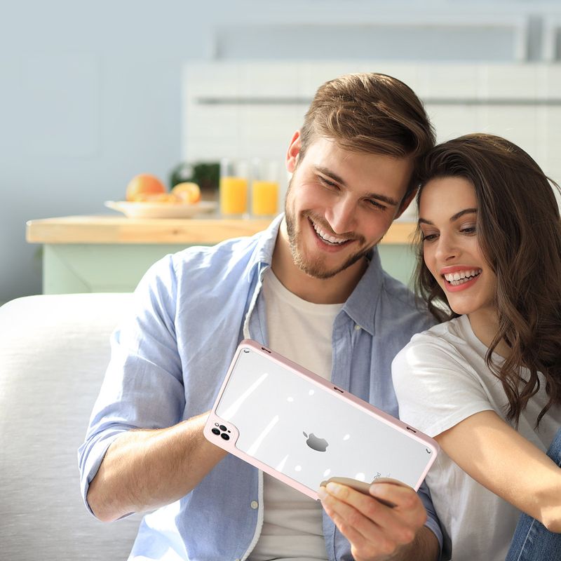 Laptop, Telefoane si Tablete - Tablete si accesorii tablete - Accesorii Tablete - Huse tablete - Husa Felman's de protectie Smart Flip pentru Apple iPad Pro 11 2018/2020/2021, suport landscape, in nuanta de roz - Infinity.ro