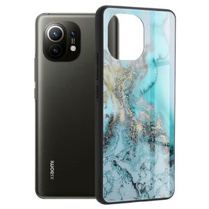 Husa de protectie compatibila cu Xiaomi Mi 11, PC, Bleu