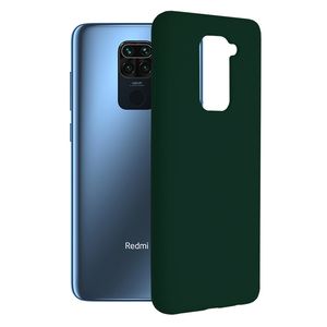 Husa de protectie compatibila cu Xiaomi Redmi Note 9/10X 4G, Soft Silicon, Verde