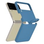 Laptop, Telefoane si Tablete - Telefoane mobile si accesorii - Accesorii Telefoane - Huse telefoane - Husa de protectie compatibila cu Samsung Galaxy Z Flip3 5G, Soft Silicon, Albastru - Infinity.ro