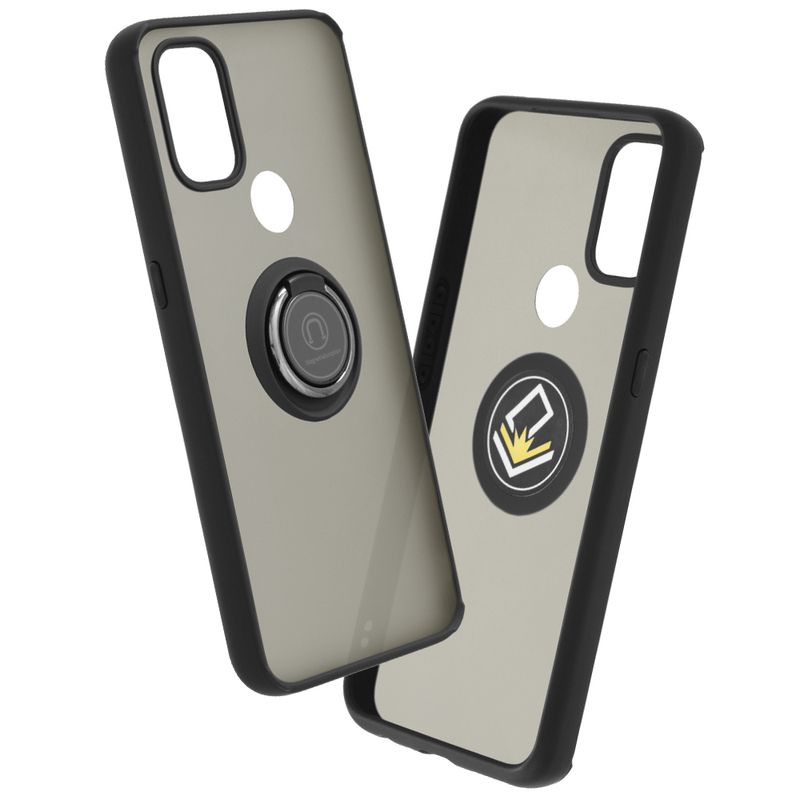 Laptop, Telefoane si Tablete - Telefoane mobile si accesorii - Accesorii Telefoane - Huse telefoane - Husa de protectie compatibila cu OnePlus Nord N10 5G, Metal, Negru - Infinity.ro