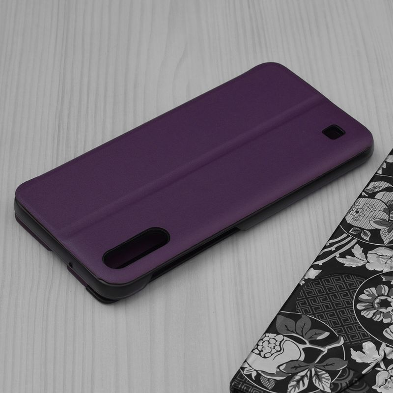 Laptop, Telefoane si Tablete - Telefoane mobile si accesorii - Accesorii Telefoane - Huse telefoane - Carcasa de protectie compatibila cu Samsung Galaxy A10/M10, Piele ecologica, Mov - Infinity.ro