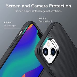 Husa de protectie compatibila cu iPhone 13, Soft Silicon, Negru