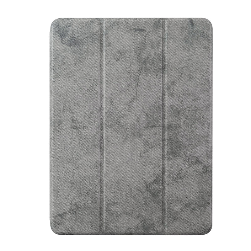 Laptop, Telefoane si Tablete - Tablete si accesorii tablete - Accesorii Tablete - Huse tablete - Husa Felman's tip carte, piele ecologica pentru tableta iPad 2017/2018 de 9.7 inch, compartiment special pentru pix/stilou, Gri - Infinity.ro