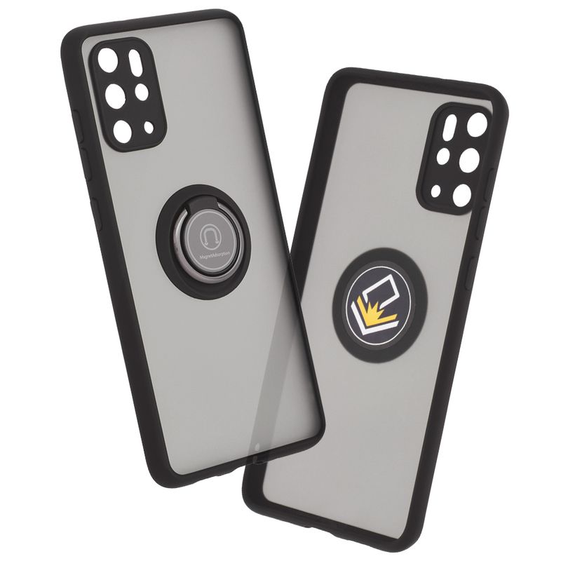 Laptop, Telefoane si Tablete - Telefoane mobile si accesorii - Accesorii Telefoane - Huse telefoane - Husa de protectie compatibila cu Samsung Galaxy S20 Plus/S20 Plus 5G, Metal, Negru - Infinity.ro