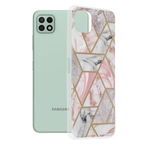 Husa de protectie compatibila cu Samsung Galaxy A22 5G, PU, Roz
