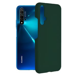 Husa de protectie compatibila cu Huawei Nova 5T/Honor 20, Soft Silicon, Verde