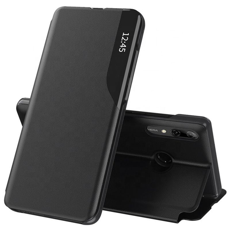 Laptop, Telefoane si Tablete/Telefoane mobile si accesorii/Accesorii Telefoane/Huse telefoane - Carcasa de protectie compatibila cu Huawei P Smart Z, Piele ecologica, Negru - Infinity.ro