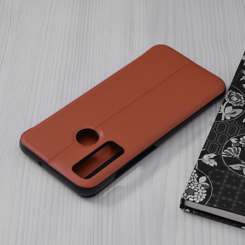 Laptop, Telefoane si Tablete - Telefoane mobile si accesorii - Accesorii Telefoane - Huse telefoane - Carcasa de protectie compatibila cu Huawei P Smart 2019/Smart 2020/Honor 10 Lite, Piele ecologica, Portocaliu - Infinity.ro
