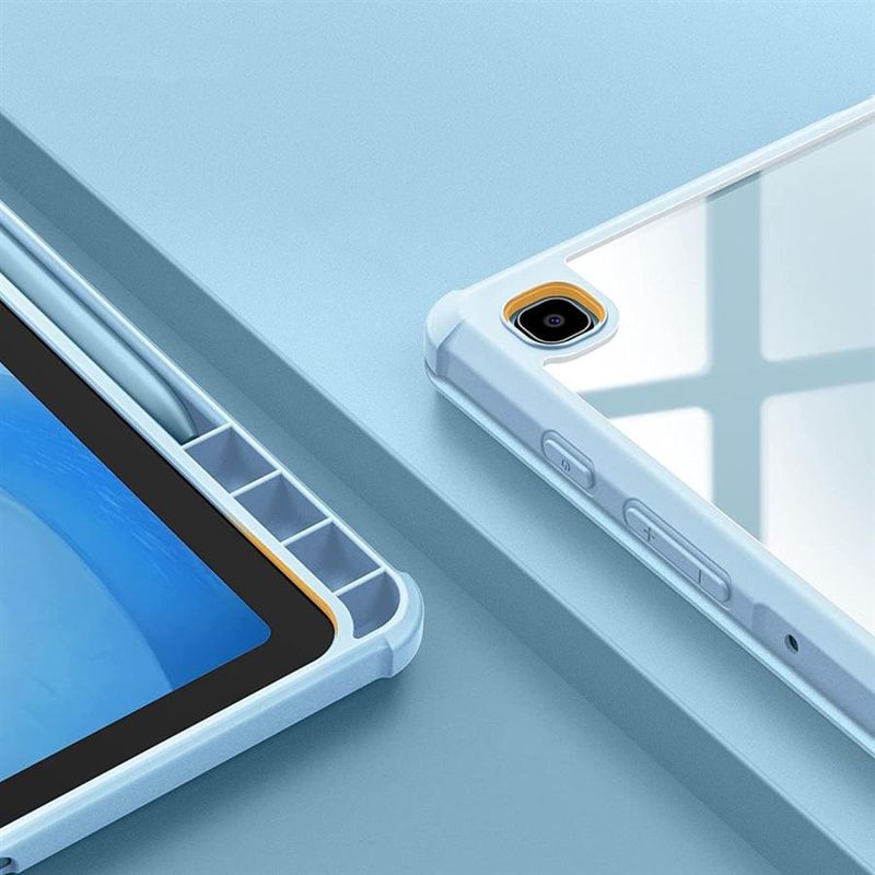 Laptop, Telefoane si Tablete - Tablete si accesorii tablete - Accesorii Tablete - Huse tablete - Husa Felman's tip carte eleganta pentru tableta Samsung Galaxy Tab S6 Lite 10.4 inch, Bleu - Infinity.ro