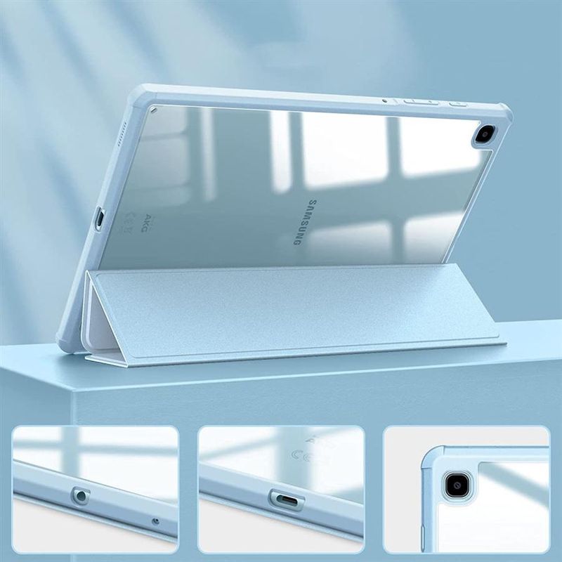 Laptop, Telefoane si Tablete - Tablete si accesorii tablete - Accesorii Tablete - Huse tablete - Husa Felman's tip carte eleganta pentru tableta Samsung Galaxy Tab S6 Lite 10.4 inch, Bleu - Infinity.ro
