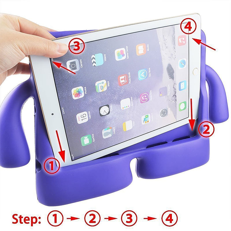 Laptop, Telefoane si Tablete - Tablete si accesorii tablete - Accesorii Tablete - Huse tablete - Husa Felman's de protectie pentru copii din spuma pentru tableta IPAD MINI 1/2/3/4, culoare mov - Infinity.ro