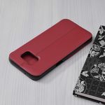 Laptop, Telefoane si Tablete - Telefoane mobile si accesorii - Accesorii Telefoane - Huse telefoane - Husa de protectie compatibila cu Samsung Galaxy S7 Edge, Piele ecologica, Rosu - Infinity.ro