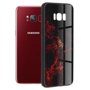 Husa de protectie compatibila cu Samsung Galaxy S8, PC, Rosu