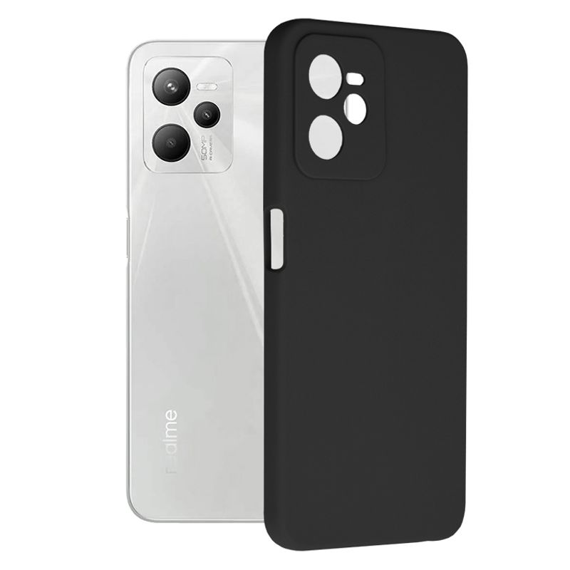 Laptop, Telefoane si Tablete - Telefoane mobile si accesorii - Accesorii Telefoane - Huse telefoane - Husa de protectie compatibila cu Realme C35/Narzo 50A Prime, Soft Silicon, Negru - Infinity.ro