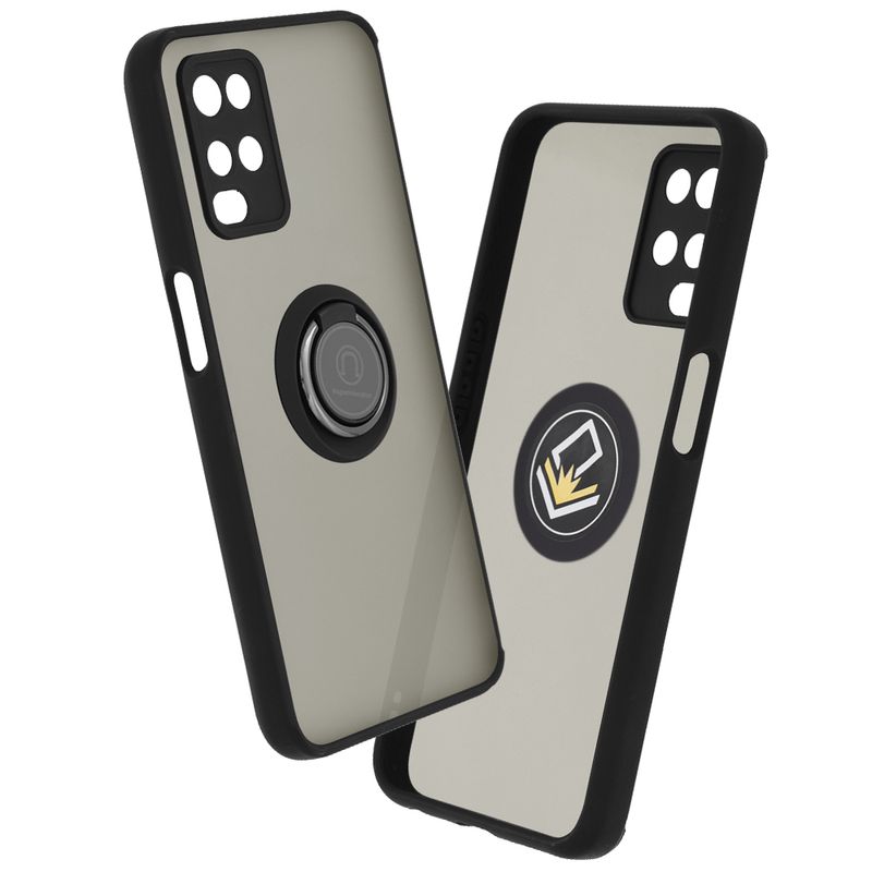 Laptop, Telefoane si Tablete - Telefoane mobile si accesorii - Accesorii Telefoane - Huse telefoane - Husa de protectie compatibila cu Oppo A54 4G, Metal, Negru - Infinity.ro