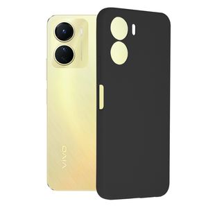 Husa de protectie compatibila cu Vivo Y16, Soft Silicon, Negru
