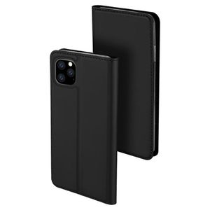 Husa de protectie compatibila cu Apple iPhone 11 Pro Max, PU, Negru