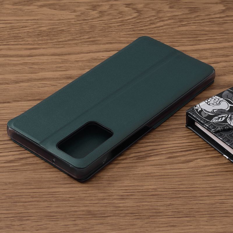 Laptop, Telefoane si Tablete - Telefoane mobile si accesorii - Accesorii Telefoane - Huse telefoane - Carcasa de protectie compatibila cu Samsung Galaxy Note 20/Note 20 5G, Piele ecologica, Verde - Infinity.ro