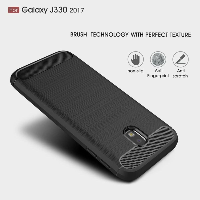 Laptop, Telefoane si Tablete - Telefoane mobile si accesorii - Accesorii Telefoane - Huse telefoane - Husa de protectie compatibila cu Samsung Galaxy J3 2017 J330, Galaxy J3 Pro 2017, PU, Negru - Infinity.ro