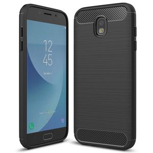 Husa de protectie compatibila cu Samsung Galaxy J7 2017, PU, Negru