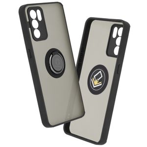 Husa de protectie compatibila cu Oppo Reno6 5G, Metal, Negru