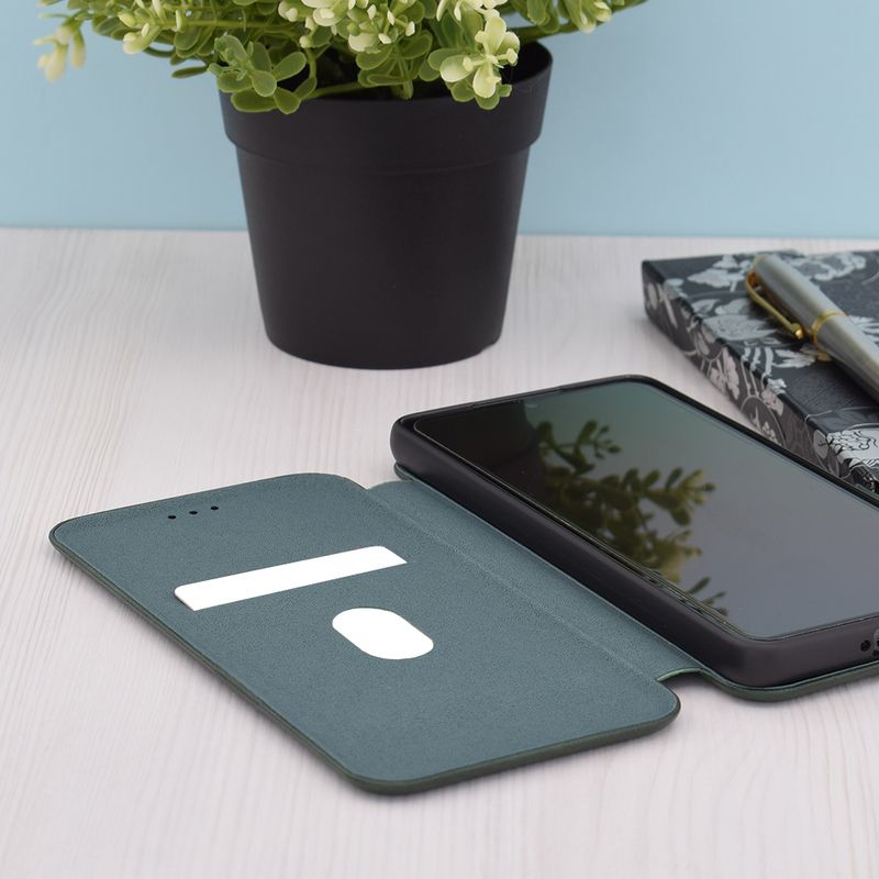 Laptop, Telefoane si Tablete - Telefoane mobile si accesorii - Accesorii Telefoane - Huse telefoane - Husa de protectie compatibila cu Samsung Galaxy A53 5G, Piele ecologica, Verde - Infinity.ro