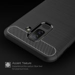Laptop, Telefoane si Tablete - Telefoane mobile si accesorii - Accesorii Telefoane - Huse telefoane - Husa de protectie compatibila cu Samsung Galaxy A6 Plus 2018, PU, Negru - Infinity.ro