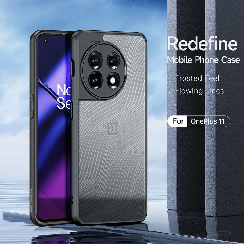 Laptop, Telefoane si Tablete - Telefoane mobile si accesorii - Accesorii Telefoane - Huse telefoane - Husa de protectie compatibila cu OnePlus 11, PU, Negru - Infinity.ro