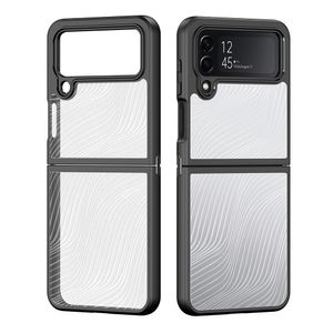 Husa de protectie compatibila cu Samsung Galaxy Z Flip4, PU, Negru
