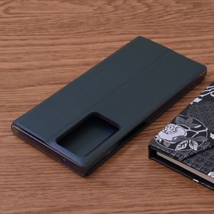 Carcasa de protectie compatibila cu Samsung Galaxy Note 20 Ultra 5G/Note 20 Ultra, Piele ecologica, Albastru