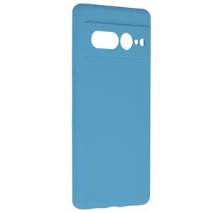 Husa de protectie compatibila cu Google Pixel 7 Pro, Soft Silicon, Albastru