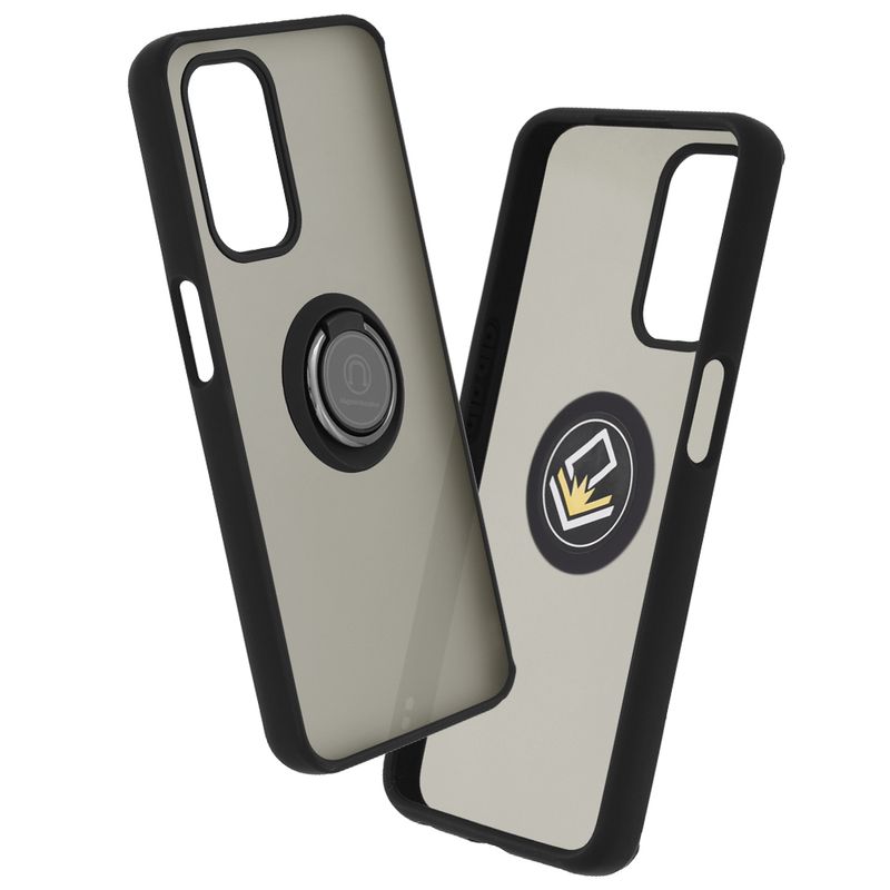 Laptop, Telefoane si Tablete - Telefoane mobile si accesorii - Accesorii Telefoane - Huse telefoane - Husa de protectie compatibila cu Oppo A54 5G/A74 5G/OnePlus Nord N200 5G, Metal, Negru - Infinity.ro