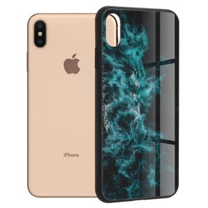 Husa de protectie compatibila cu iPhone XS Max, PC, Albastru