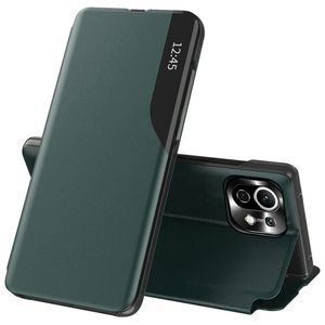 Carcasa de protectie compatibila cu Xiaomi Mi 11 Lite/11 Lite 5G/11 Lite 5G NE, Piele ecologica, Verde