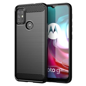 Husa de protectie compatibila cu Motorola Moto G30/G10/G20, PU, Negru