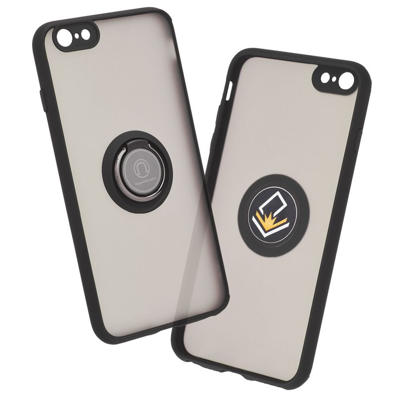 Laptop, Telefoane si Tablete - Telefoane mobile si accesorii - Accesorii Telefoane - Huse telefoane - Husa de protectie compatibila cu iPhone 6 Plus/ 6s Plus, Metal, Negru - Infinity.ro