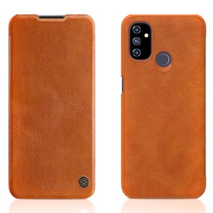 Carcasa de protectie compatibila cu OnePlus Nord N100, Metal, Maro