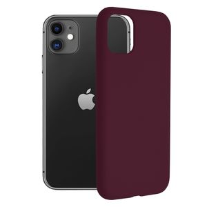 Husa de protectie compatibila cu iPhone 11, Soft Silicon, Violet