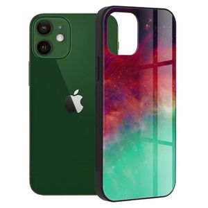 Husa de protectie compatibila cu iPhone 12/Pro, PC, Turcoaz