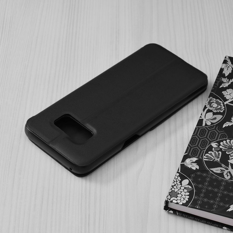 Laptop, Telefoane si Tablete - Telefoane mobile si accesorii - Accesorii Telefoane - Huse telefoane - Husa de protectie compatibila cu Samsung Galaxy S8 Plus, Piele ecologica, Negru - Infinity.ro