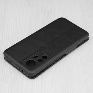 Husa de protectie compatibila cu Xiaomi 12T/Pro, Piele ecologica, Negru
