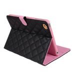 Laptop, Telefoane si Tablete - Tablete si accesorii tablete - Accesorii Tablete - Huse tablete - Husa Felman's tip carte de lux pentru tableta iPad 2017 de 9.7 inch, in piele ecologica cu detaliu sclipitor Luxury Crown Bling, in culoarea negru - Infinity.ro