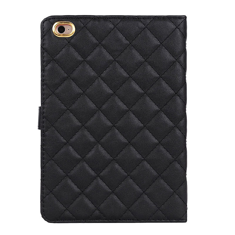 Laptop, Telefoane si Tablete - Tablete si accesorii tablete - Accesorii Tablete - Huse tablete - Husa Felman's tip carte de lux pentru tableta iPad 2017 de 9.7 inch, in piele ecologica cu detaliu sclipitor Luxury Crown Bling, in culoarea negru - Infinity.ro