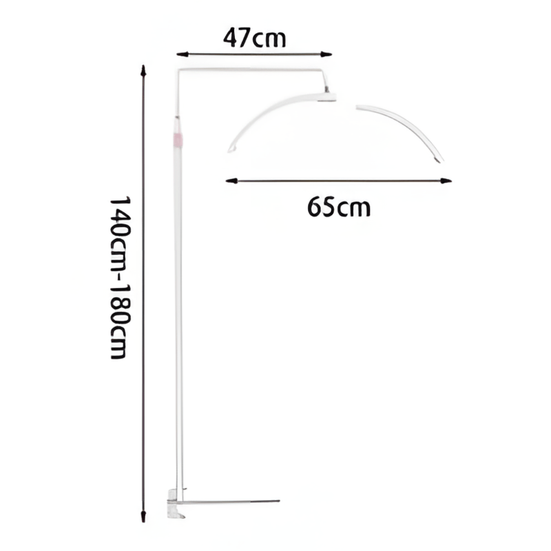 Casa si Gradina - Corpuri si surse de iluminat - Veioze si lampi - Lampi de veghe - Lampa Profesionala LED Semiluna, WellLuck, 36 W, Saloane Infrumusetare, Rotire 360°, Telecomanda,, Ajustabila, Alb - Infinity.ro