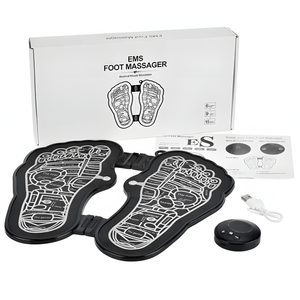 Aparat Masaj Inteligent Pentru Picioare EMS WellLuck,  Stimulator Muscular, Acupunctura,  Pliabil,  Incarcare USB