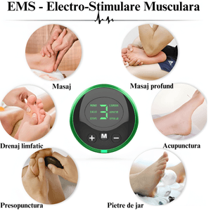 Aparat Masaj Inteligent Pentru Picioare EMS WellLuck,  Stimulator Muscular, Acupunctura,  Pliabil,  Incarcare USB